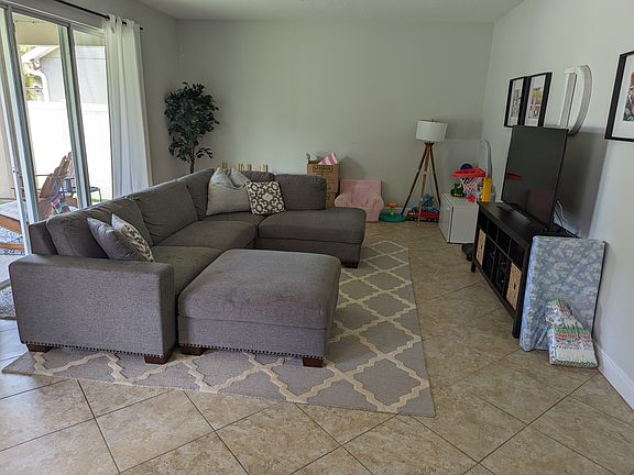 Family room open to kitchen