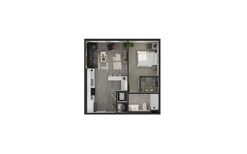 Floor plan 1B - 1X1