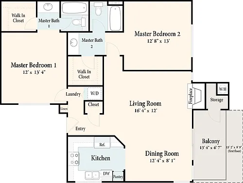 Floor plan The Carmel
