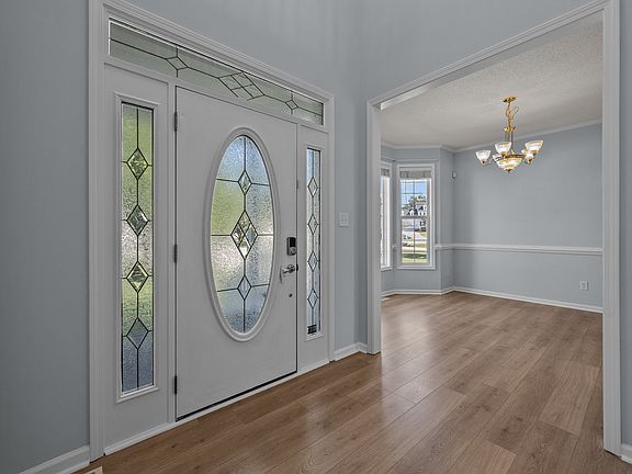 Foyer and dining room