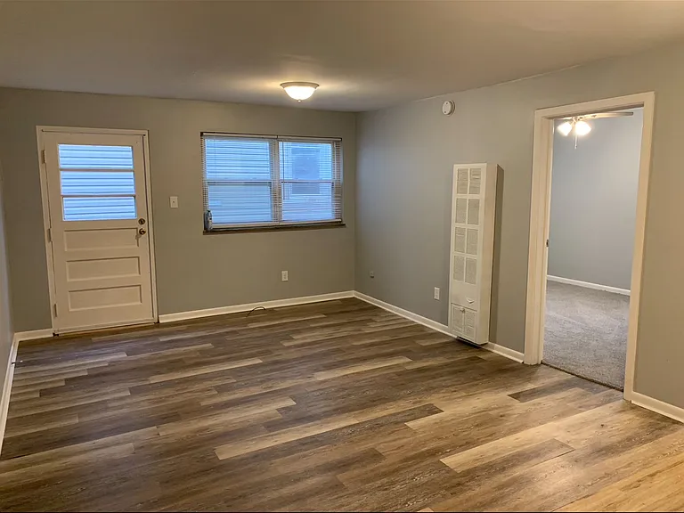 Living with gas wall furnace