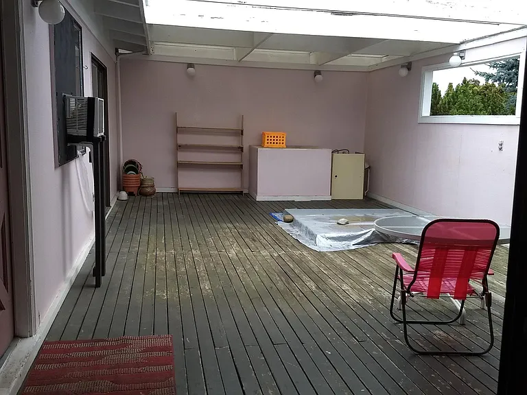Private rear deck