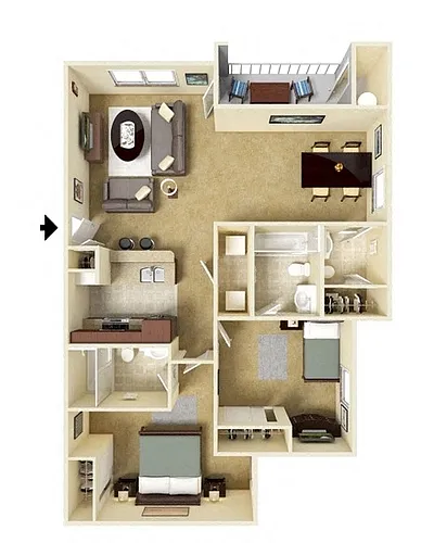 Floor plan B3
