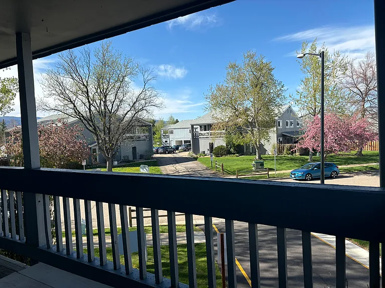 View from your large, private balcony