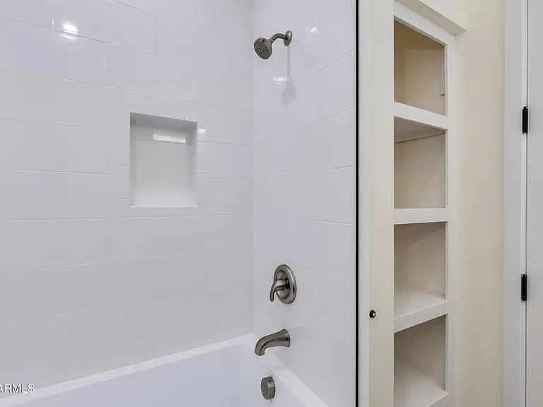 Linen Storage and Tub/Shower