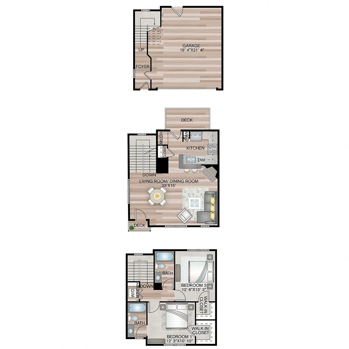 Floor plan The Talbot Townhome