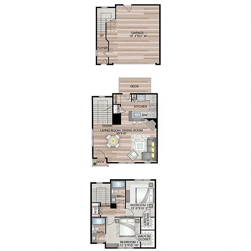 Floor plan The Talbot Townhome