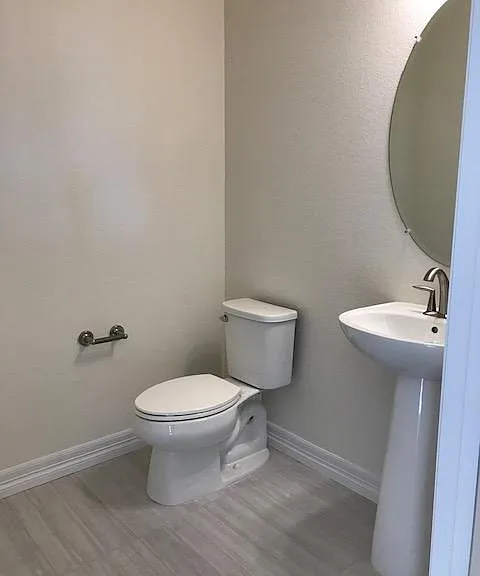 Powder Room with lots of elbow room