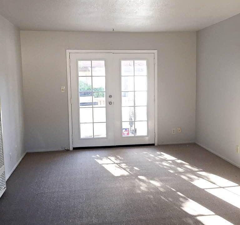 living room with french door