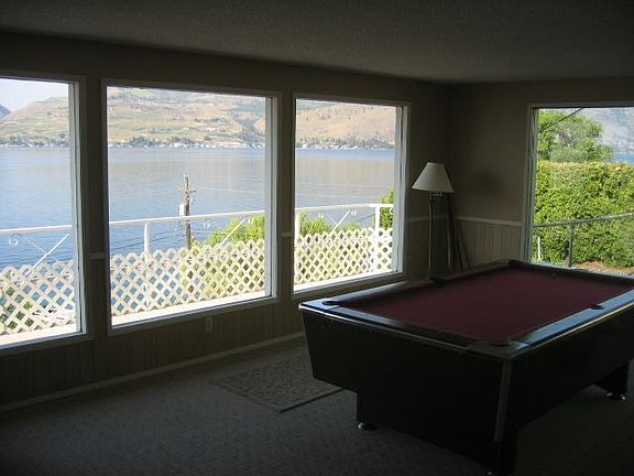 Pool table in living room