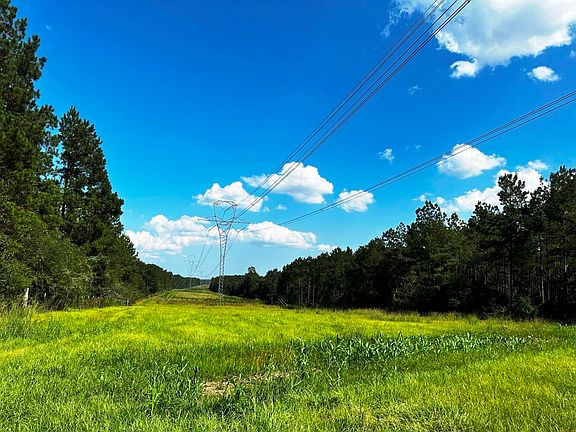 looking down powerlines