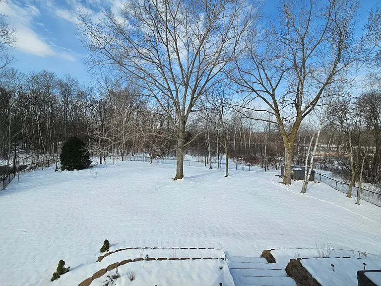 Large fenced backyard