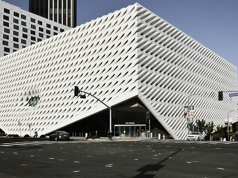 The Broad Museum is just a mile away and offers free admission