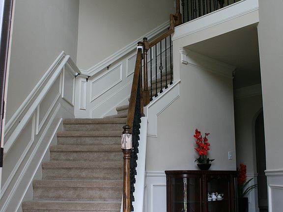 Open inviting 2 story entry 