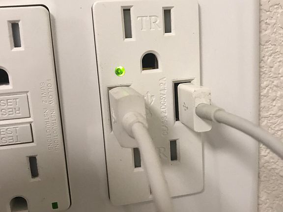 Built in USB outlets