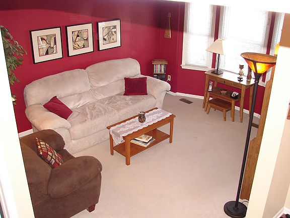 Family Room with Bay Window