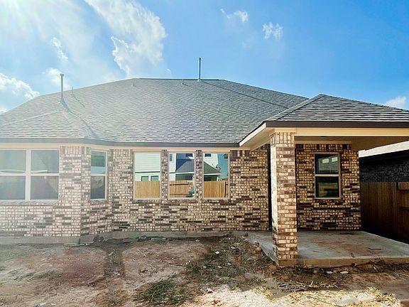 Exterior with covered patio - progress photo