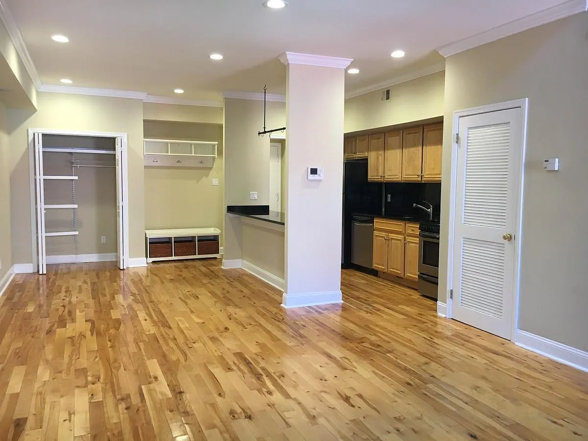 View from living room towards kitchen and dining area - 559 N 20th St #2