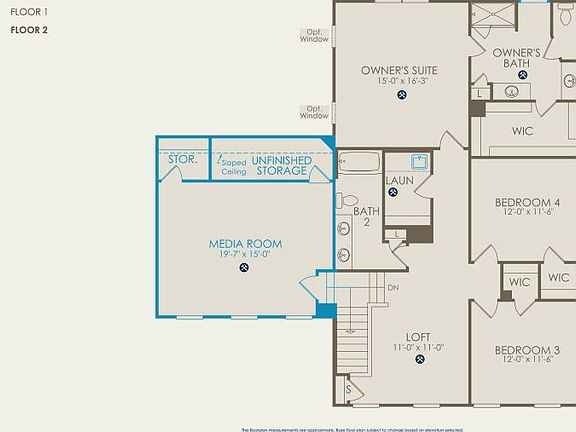 Foxfield Floor Plan, Quick Move-In Home, Floor 2