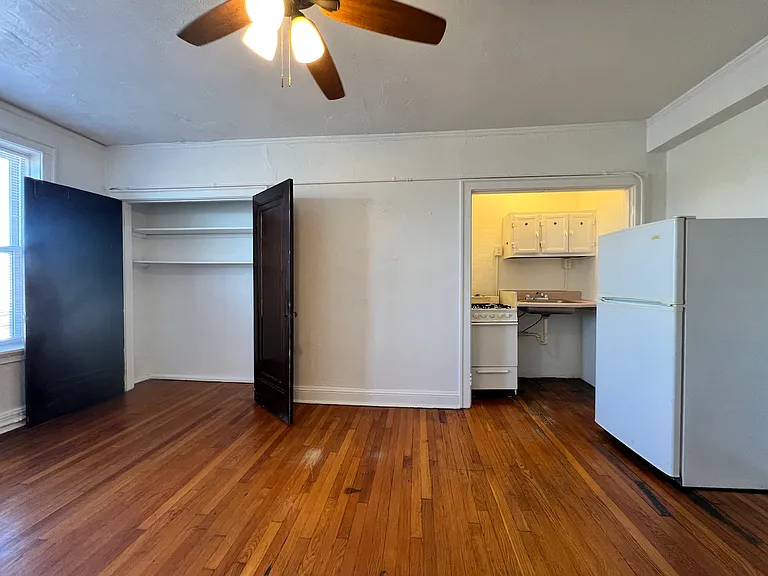 Main room has large closet.