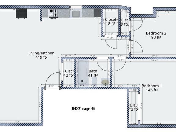 2nd image of 1070 Jackson Ave APT 3