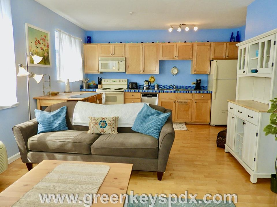 Living room and kitchen