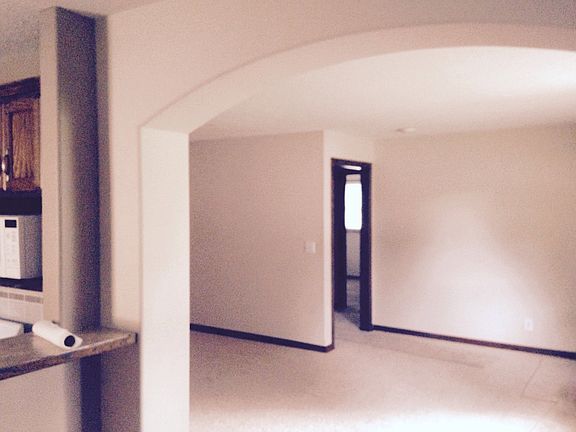 Looking into living room