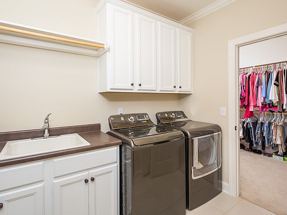 Laundry off master closet