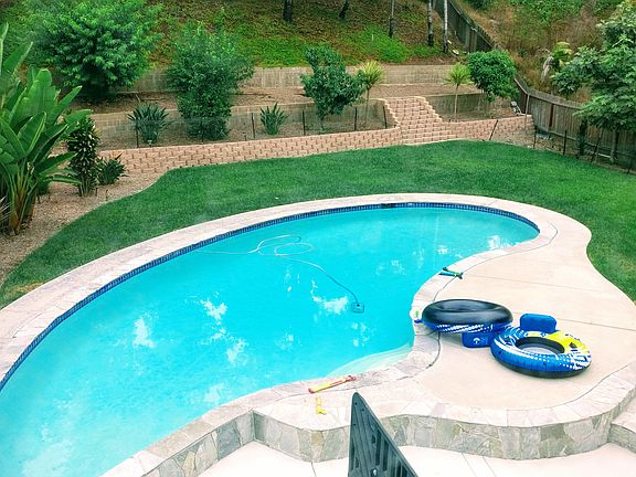 Backyard with pool