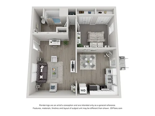 Floor plan One Bedroom