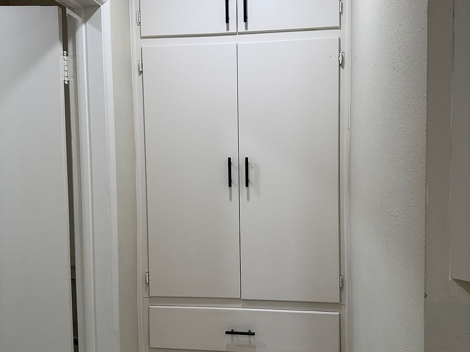 Closet space outside of bathroom