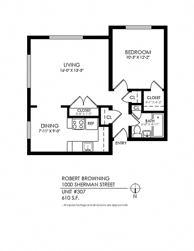 Floor plan 1 Bedroom