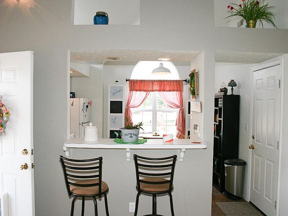 Bar looking into kitchen