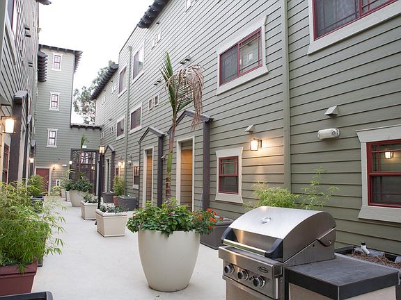 Front Doors in Courtyard