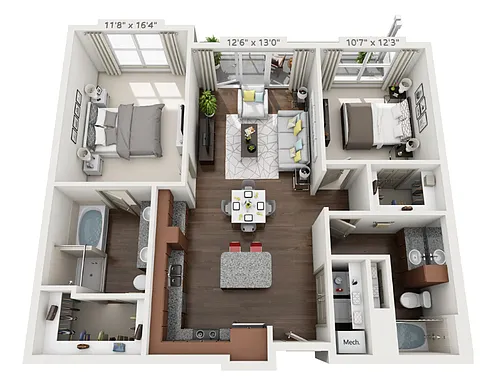 Floor plan B1a