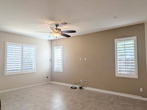 Living room (shutters on all windows)