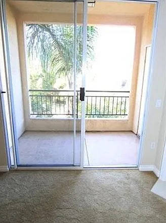 Living room and open balcony