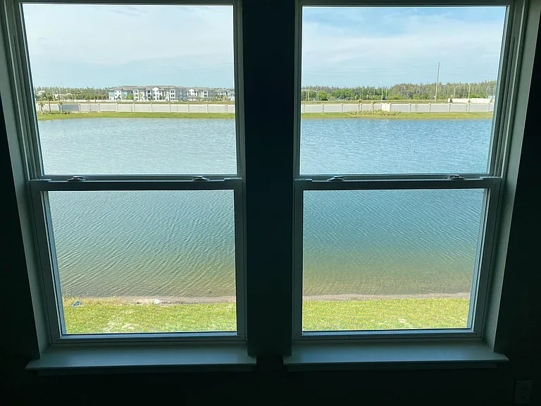 Pond view from the master bedroom window