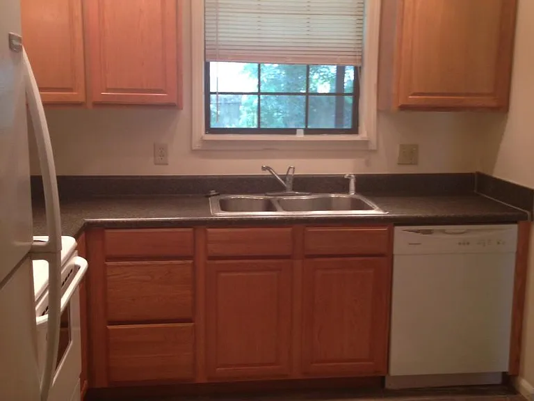 kitchen (new stainless steel range has replaced the white on