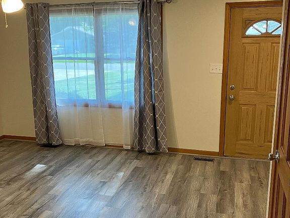 living room and front door