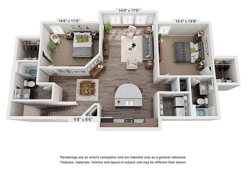 Floor plan 35W-b2-TH/Garage