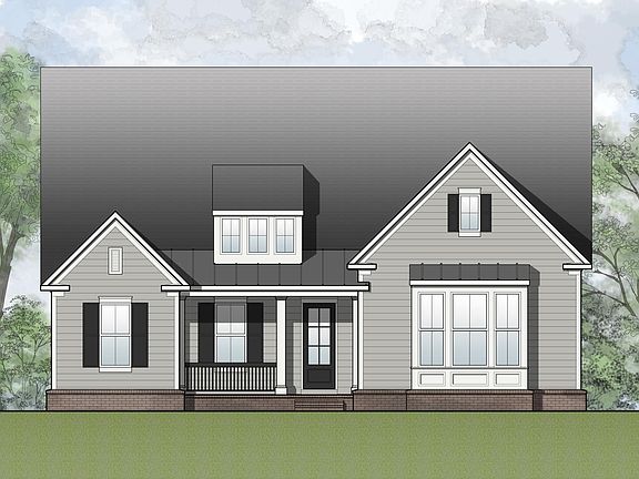 new home with front porch and dormer
