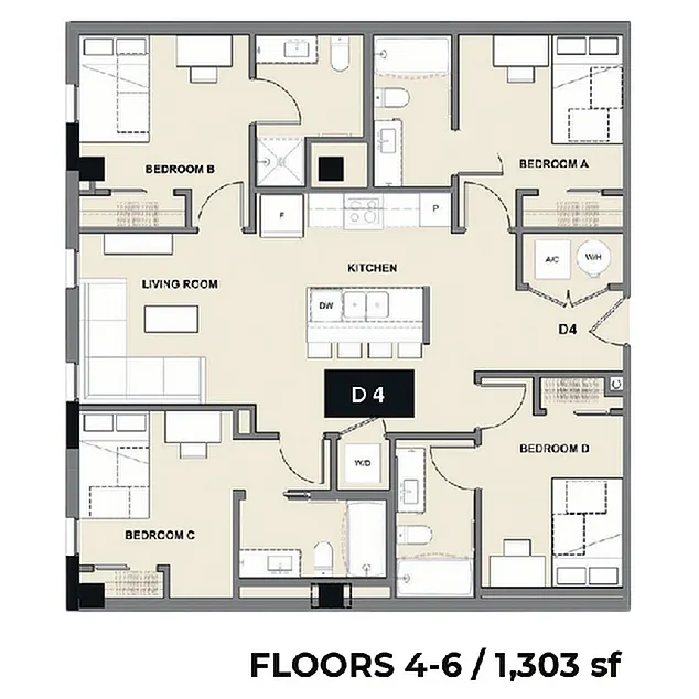 Floor plan D4