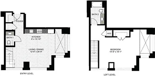 Floor plan 1 Bedroom NN