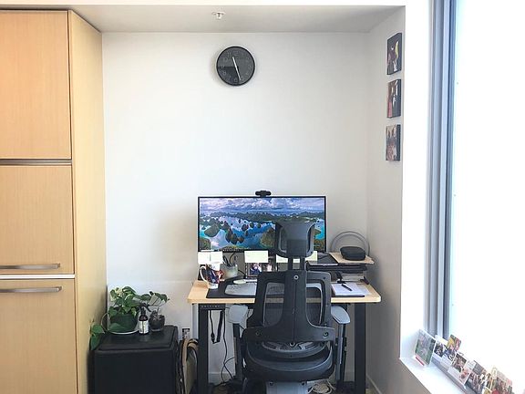 Nook you can use for wfh setup. Please note: furniture does not come with the unit :)