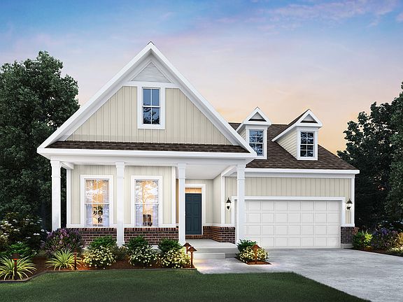 Cooper - Elevation B Optional Coach Lights and Brick Wainscot