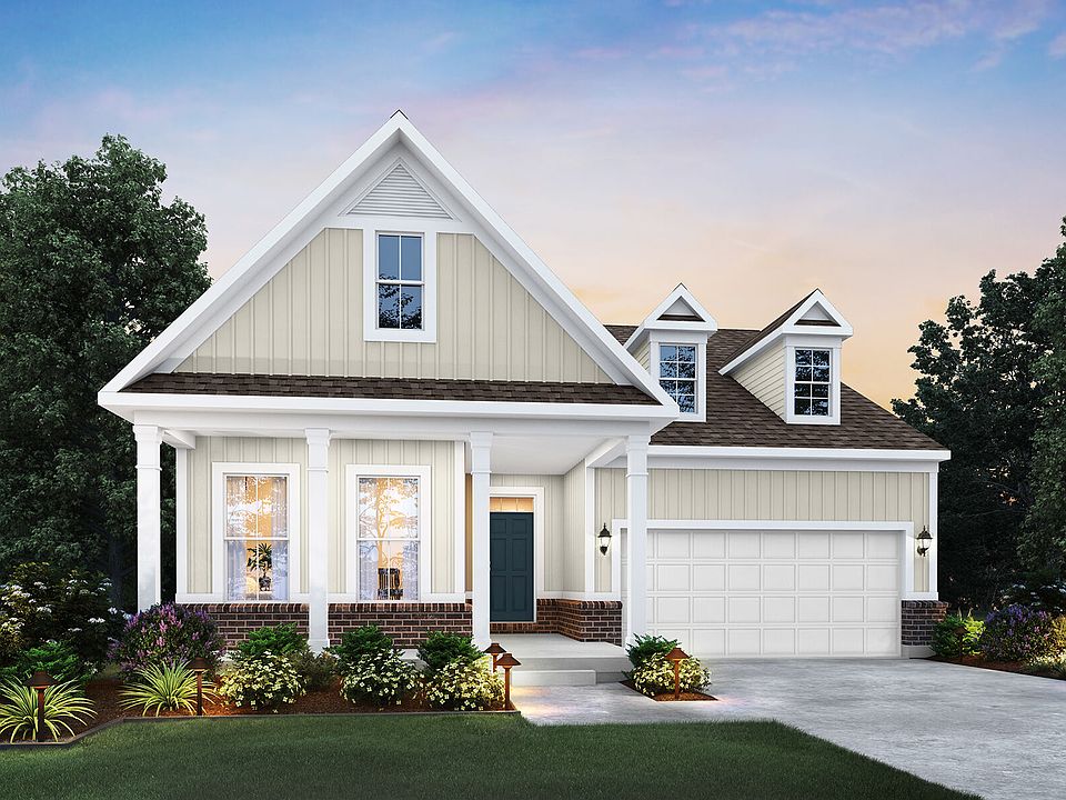 Cooper - Elevation B Optional Coach Lights and Brick Wainscot