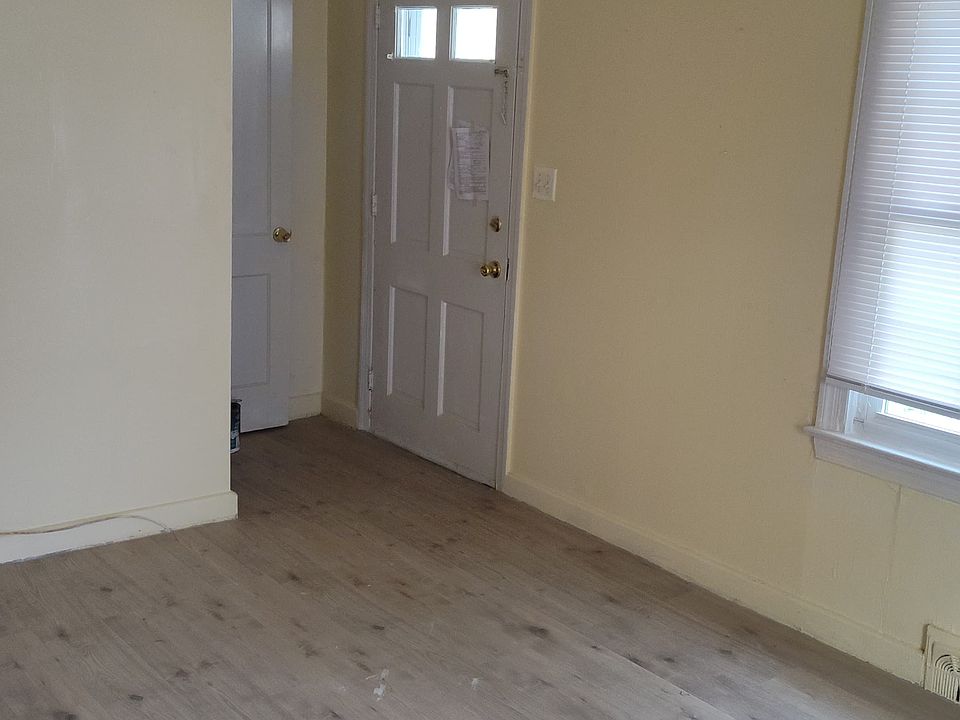 Front door entrance and living room