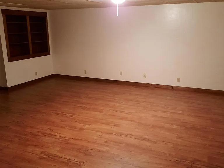Lower level- partially finished