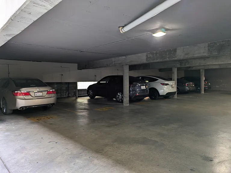 First covered parking space